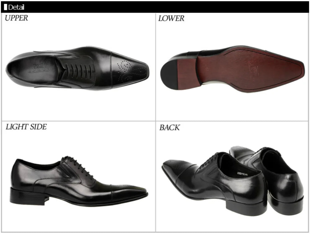 NX004 Pointed Toe Design Men's Wedding Evening Party Wear Shoes Male - Cart2u.ro