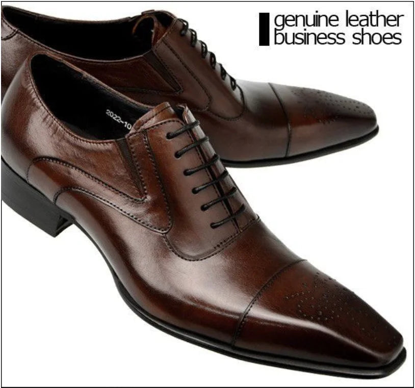 NX004 Pointed Toe Design Men's Wedding Evening Party Wear Shoes Male - Cart2u.ro