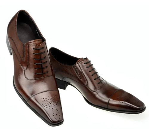 NX004 Pointed Toe Design Men's Wedding Evening Party Wear Shoes Male - Cart2u.ro