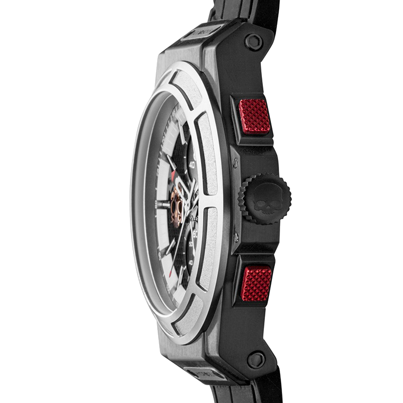 Otto Chrono Argintiu Negru Mat