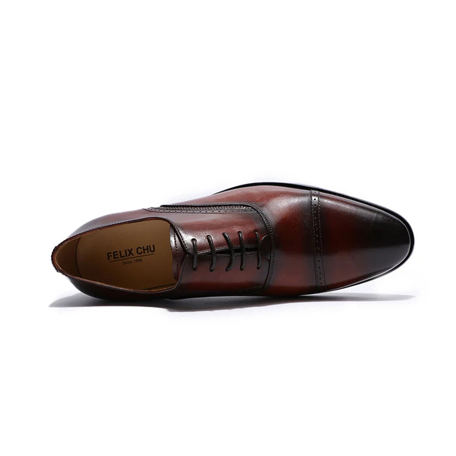 High Quality Handmade Genuine Leather Shoes for Men Lace-Up Oxford - Cart2u.ro