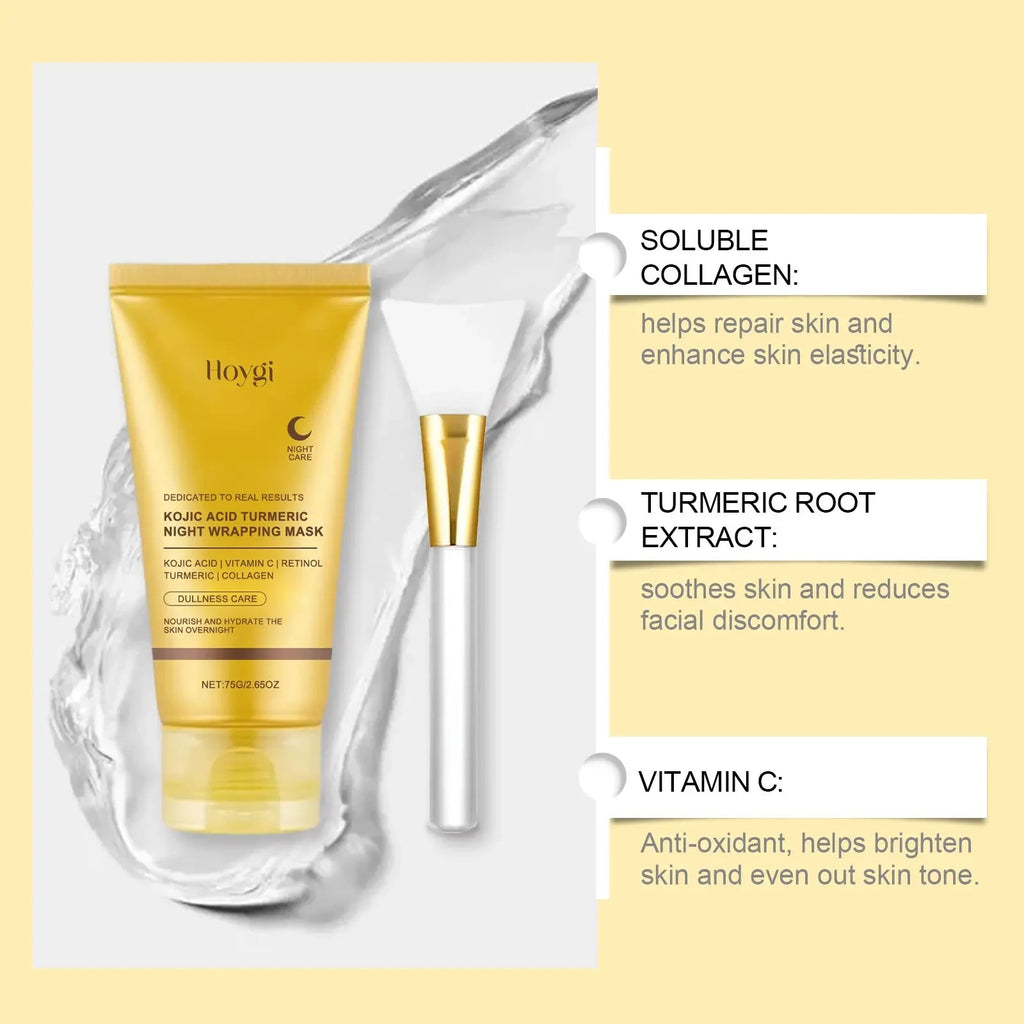 Herbal Turmeric Collagen Peel-Off Face & Body Mask Cream Gentle - Cart2u.ro