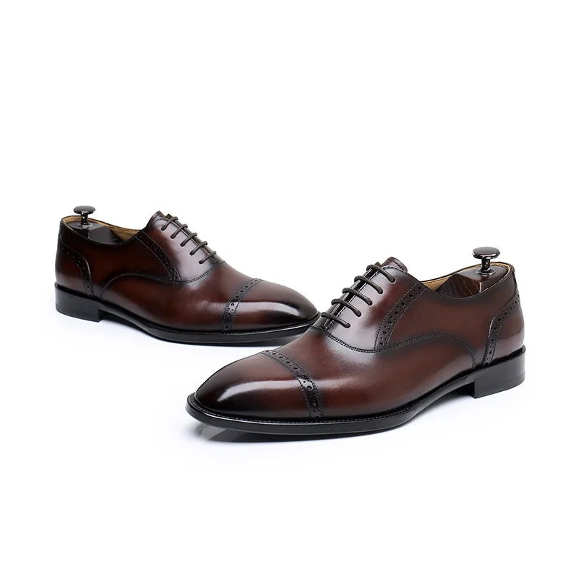 Summer New Men's Leather Shoes - Business Formal, Three-Joint - Cart2u.ro