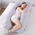 Bubble Kiss U-Shape Large Pregnancy Pillows Cotton Sleep Support Pear Poppy