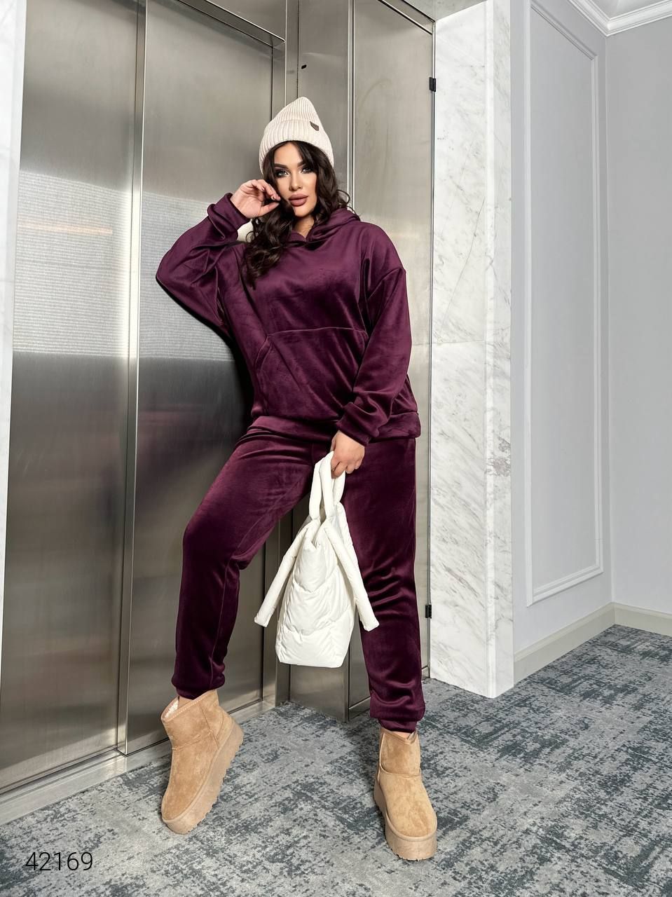 Trening dama marimi mari catifea 8072 BIGsize