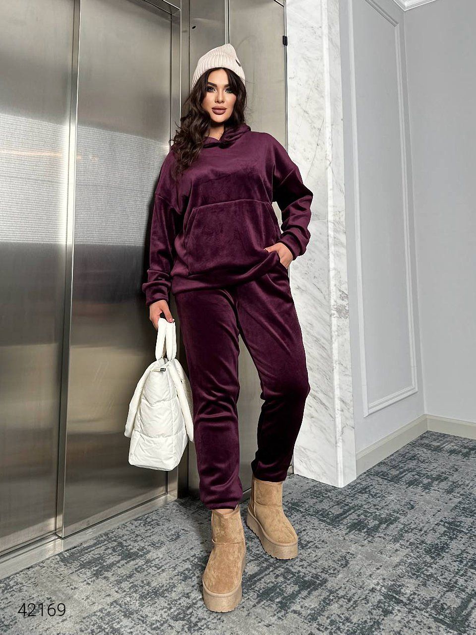 Trening dama marimi mari catifea 8072 BIGsize
