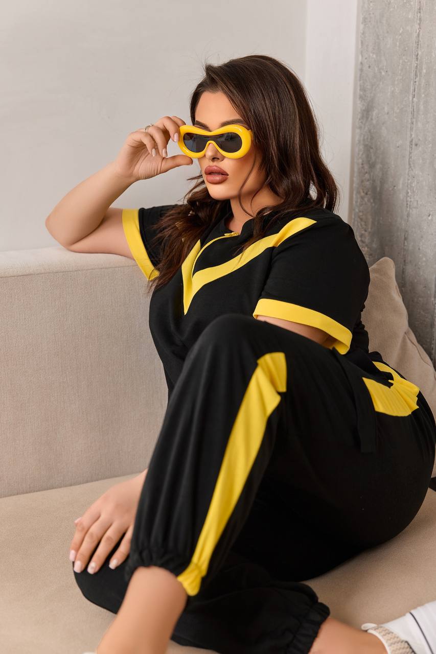 Trening dama marimi mari in doua culori 8109 BIGsize