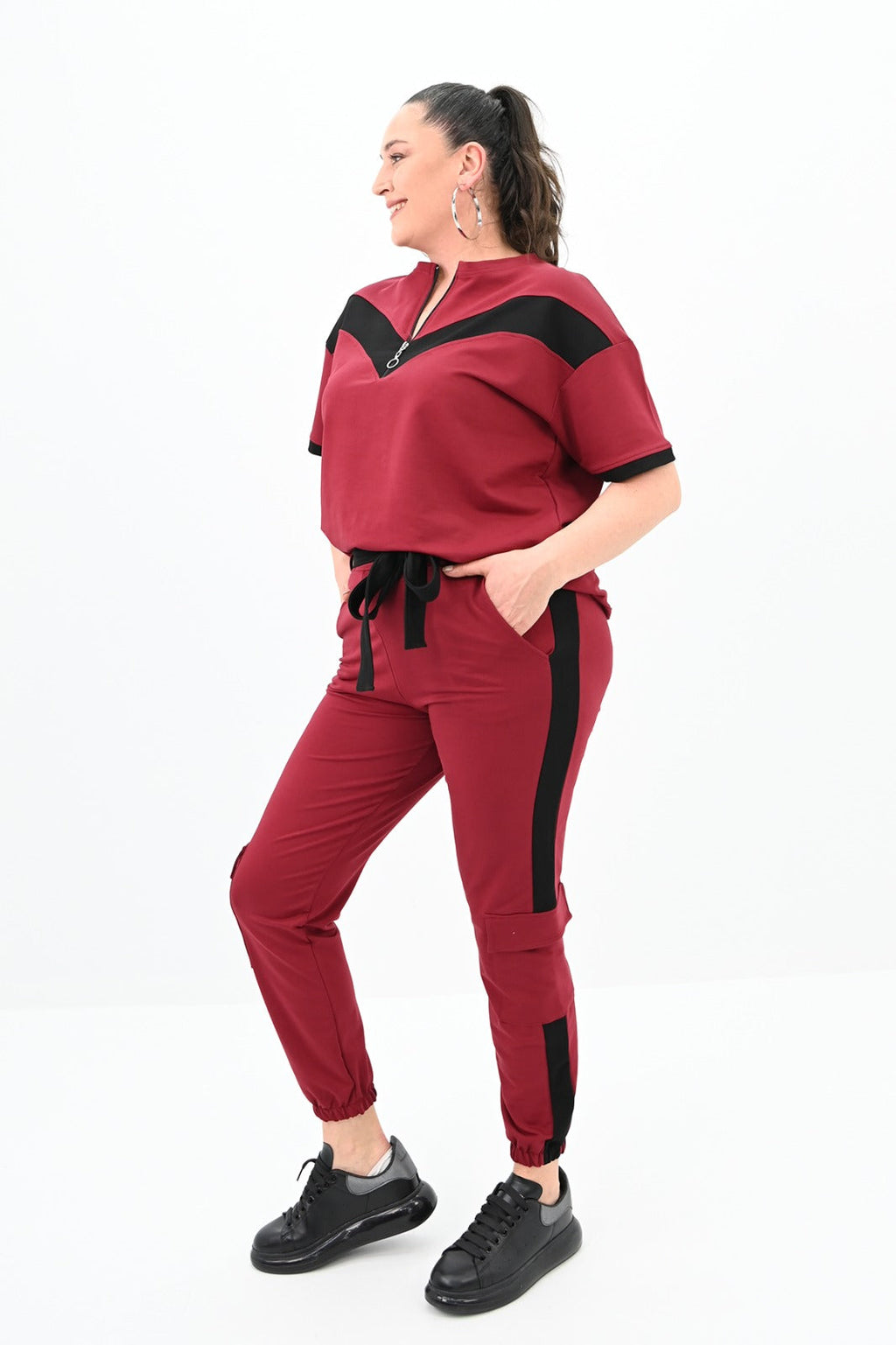 Trening dama marimi mari in doua culori 8109 BIGsize