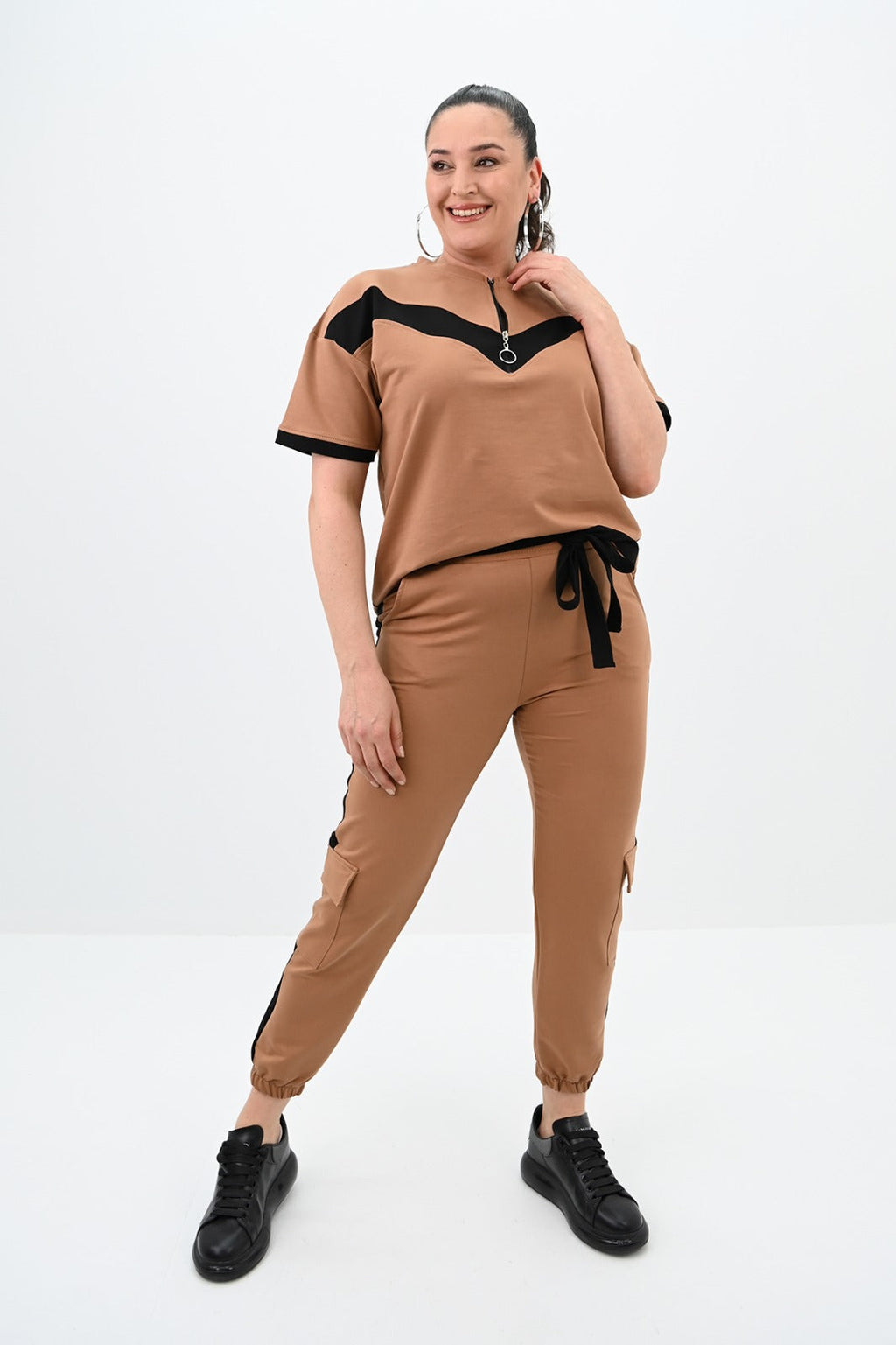 Trening dama marimi mari in doua culori 8109 BIGsize