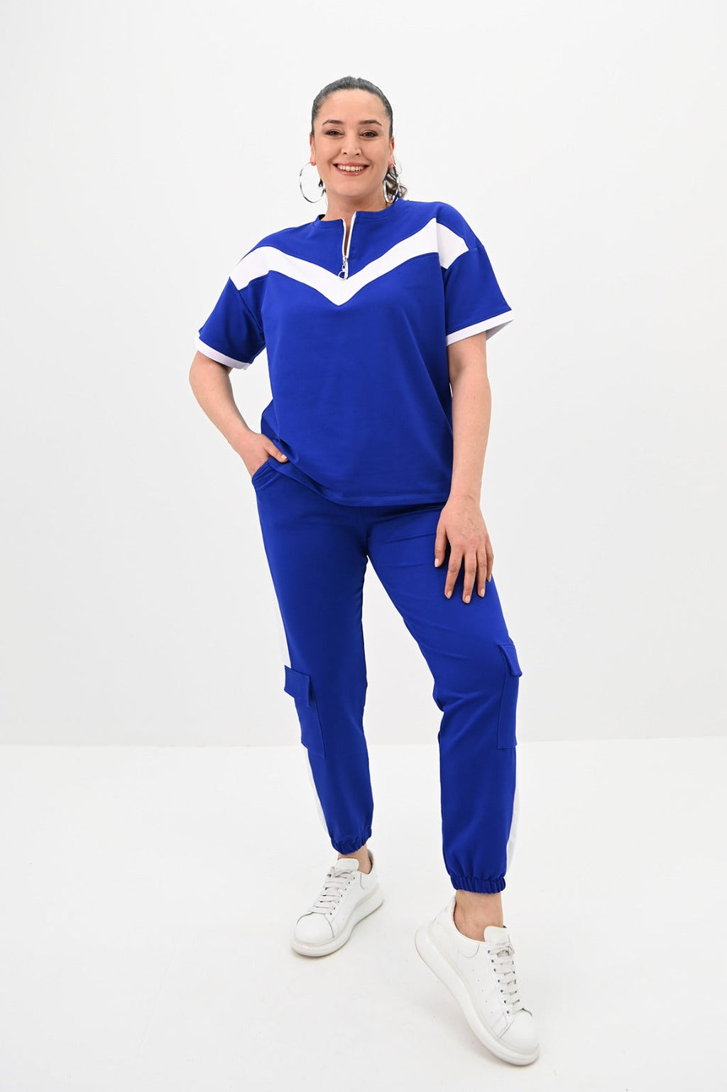 Trening dama marimi mari in doua culori 8109 BIGsize