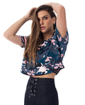 DAISY CAMO CROP TOP - Cart2u.ro