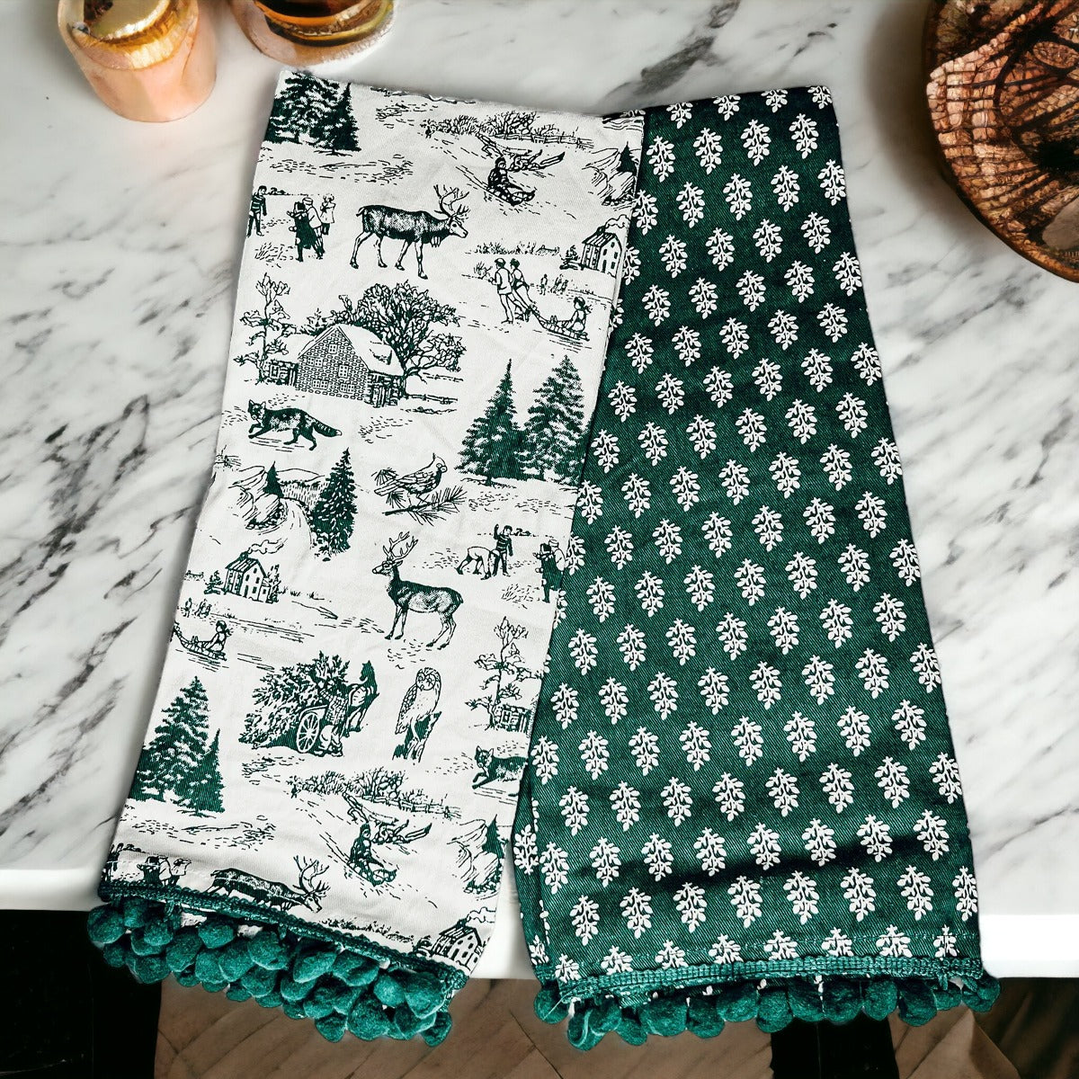 Forest Green Towels - Cart2u.ro
