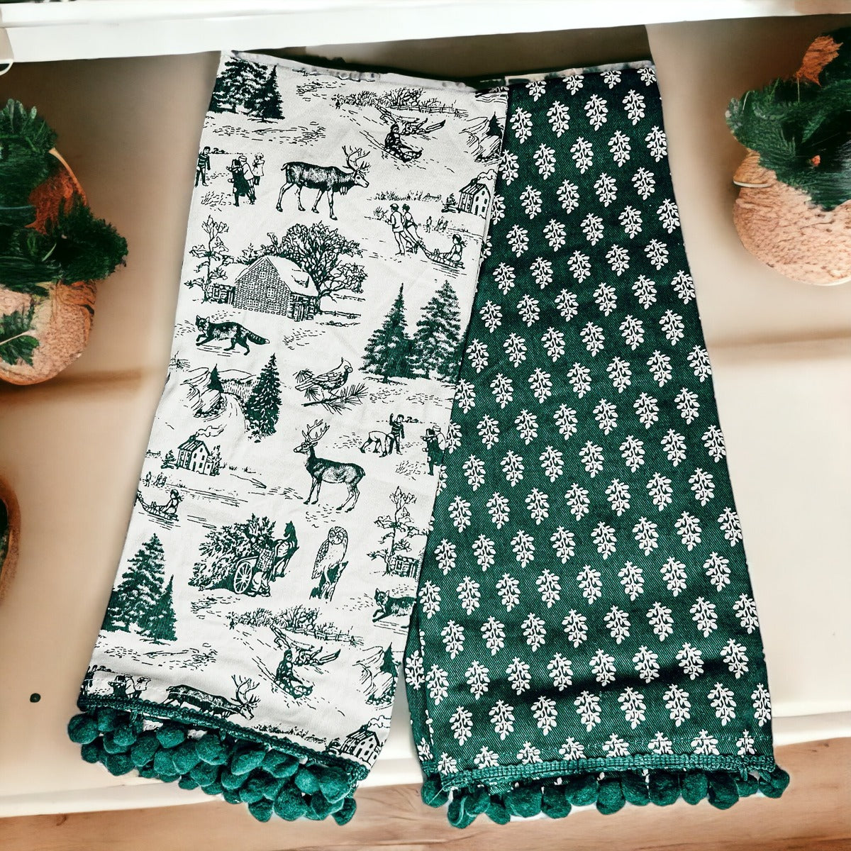 Forest Green Towels - Cart2u.ro