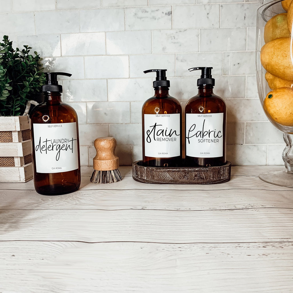 16oz Glass Amber | White Label - Cart2u.ro
