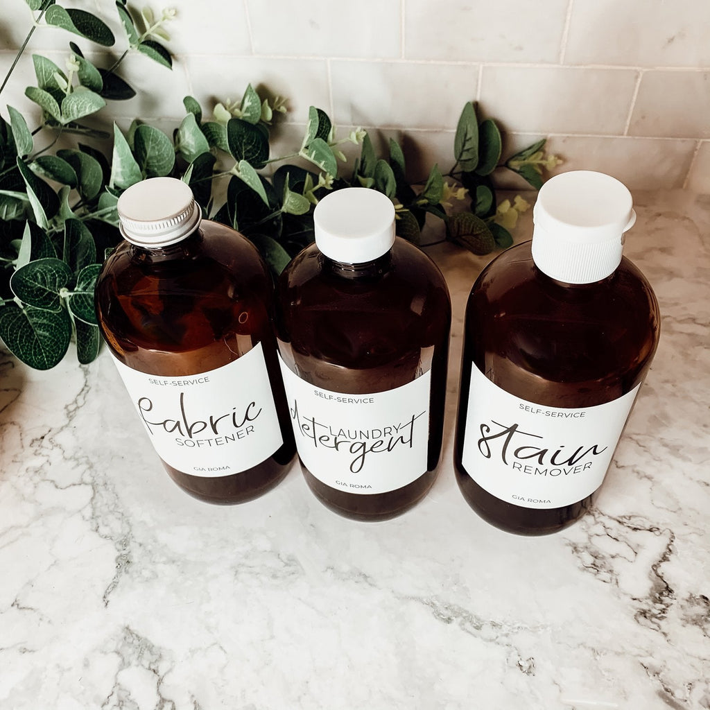 16oz Glass Amber | White Label - Cart2u.ro