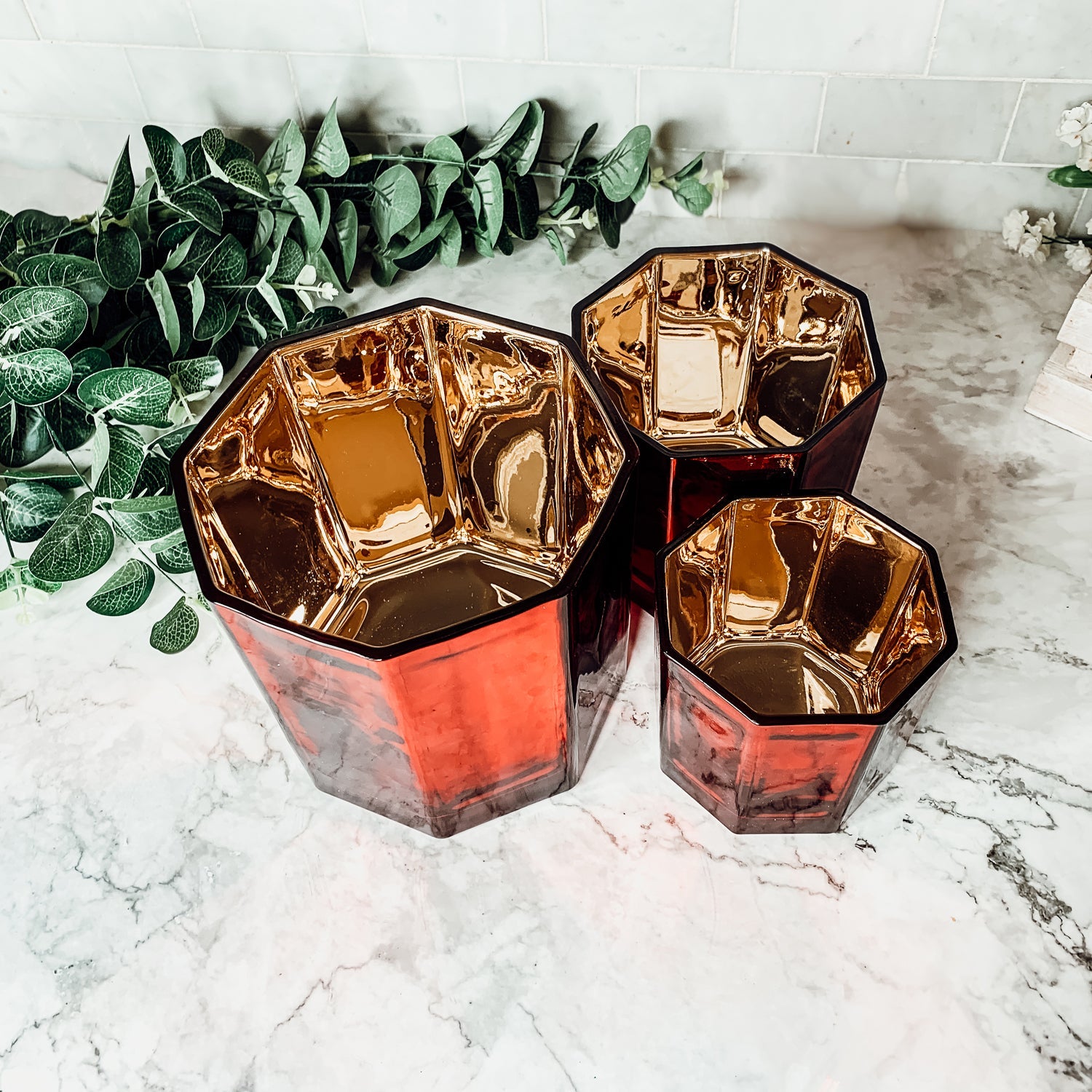 Red Candle Vase - Cart2u.ro