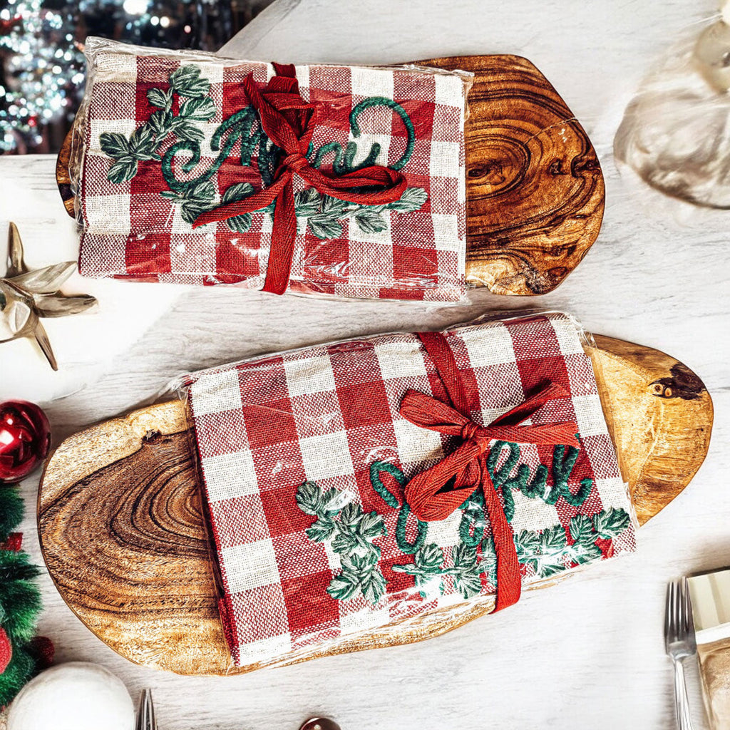 Holiday Charcuterie & Tartan Towel Set - Cart2u.ro
