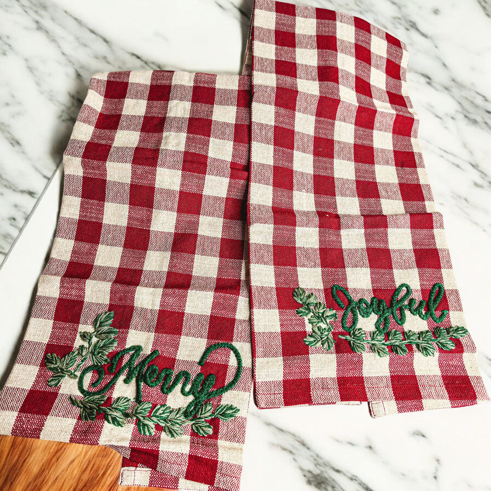 Holiday Charcuterie & Tartan Towel Set - Cart2u.ro