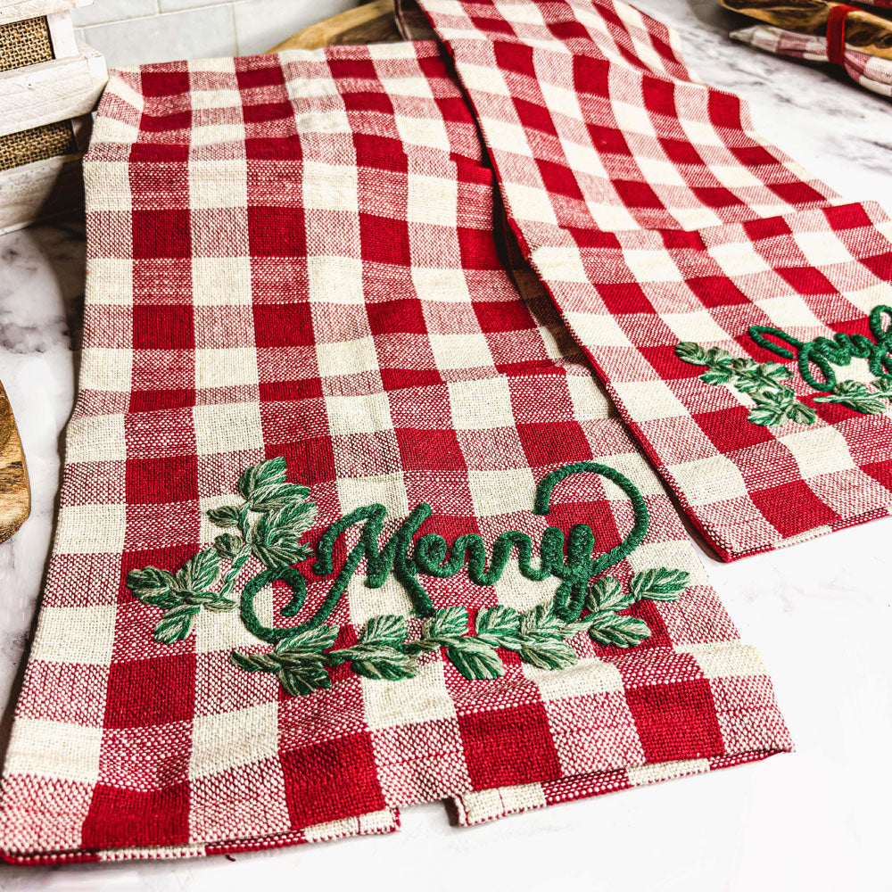 Holiday Charcuterie & Tartan Towel Set - Cart2u.ro