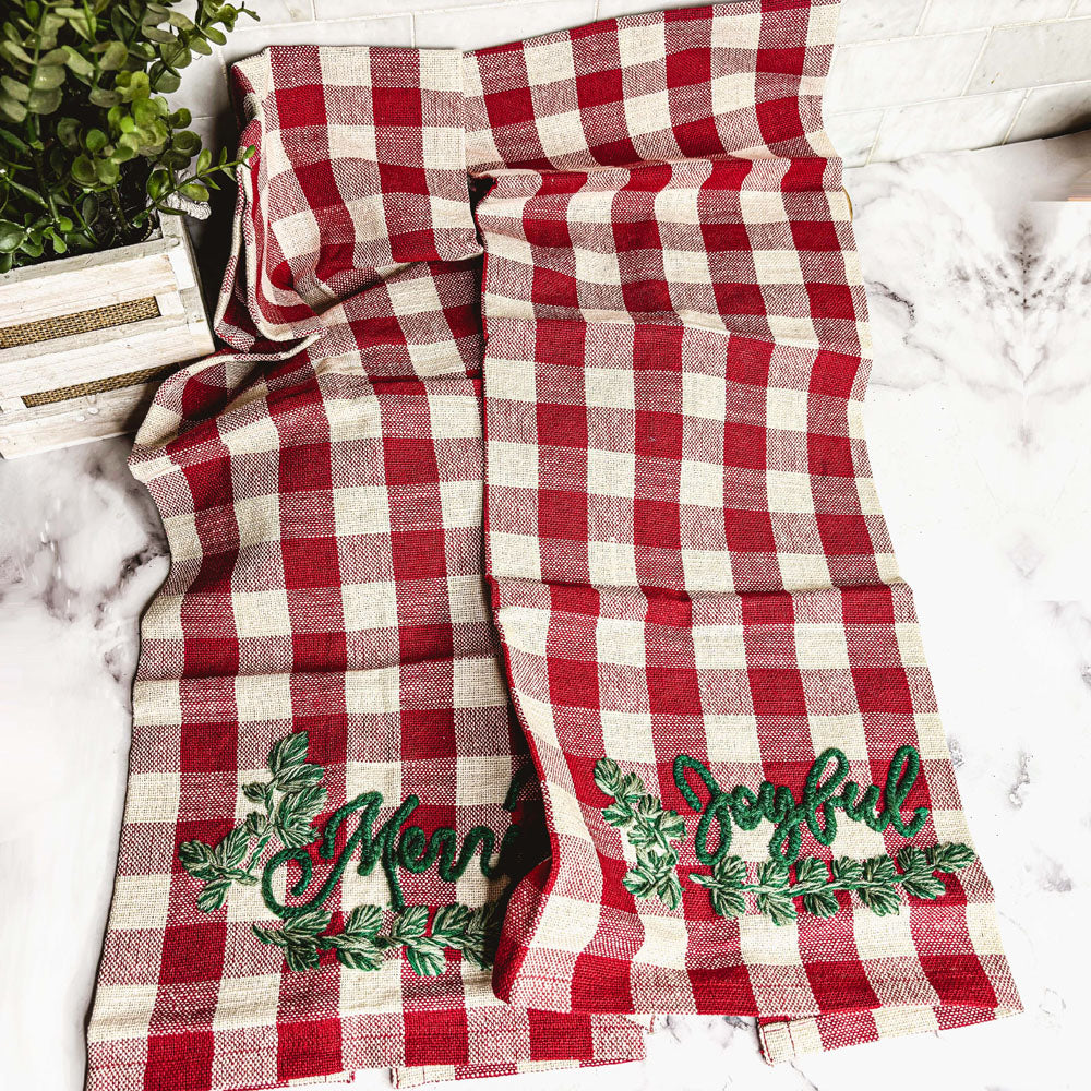 Holiday Charcuterie & Tartan Towel Set - Cart2u.ro