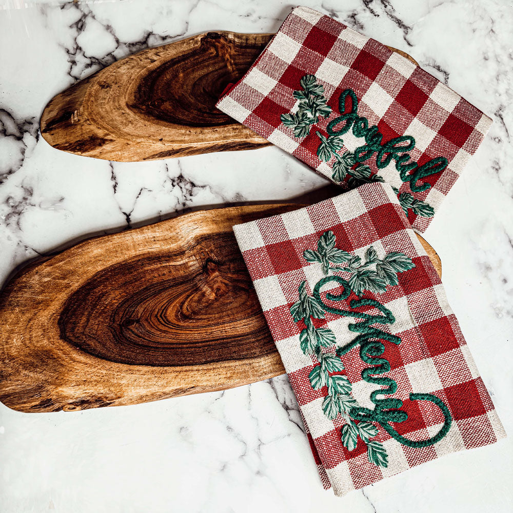 Holiday Charcuterie & Tartan Towel Set - Cart2u.ro