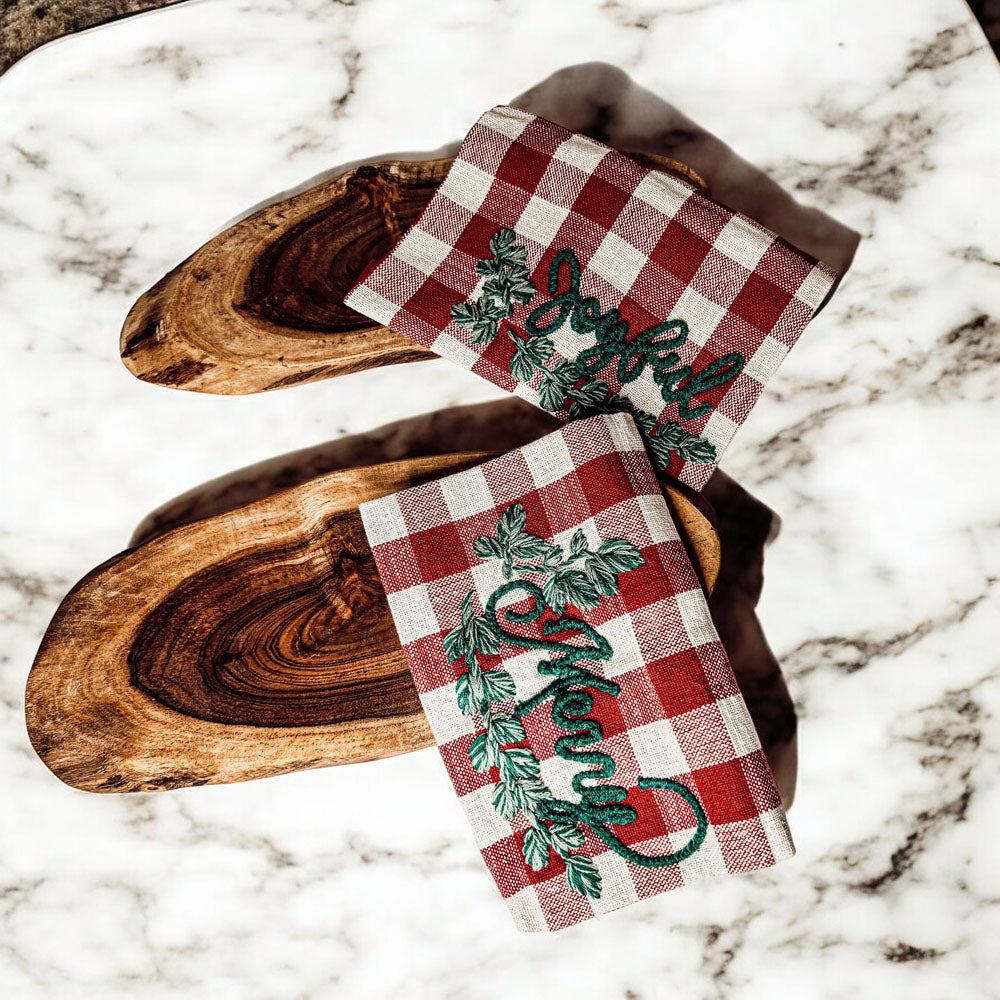 Holiday Charcuterie & Tartan Towel Set - Cart2u.ro