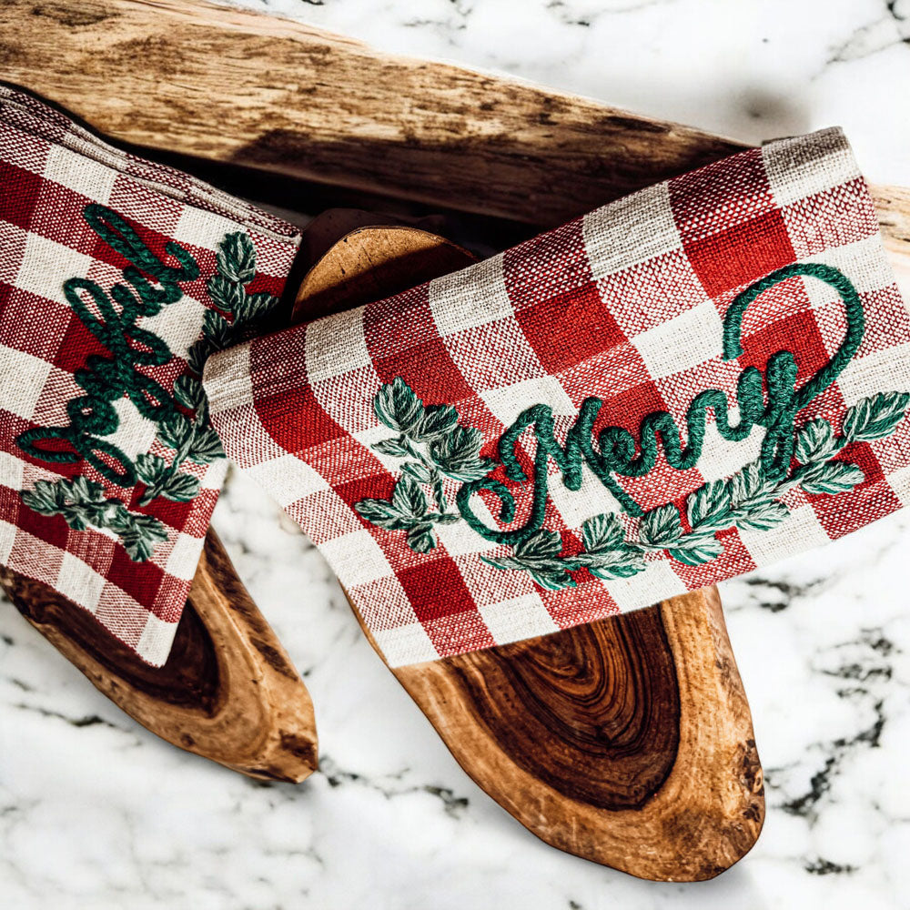 Holiday Charcuterie & Tartan Towel Set - Cart2u.ro