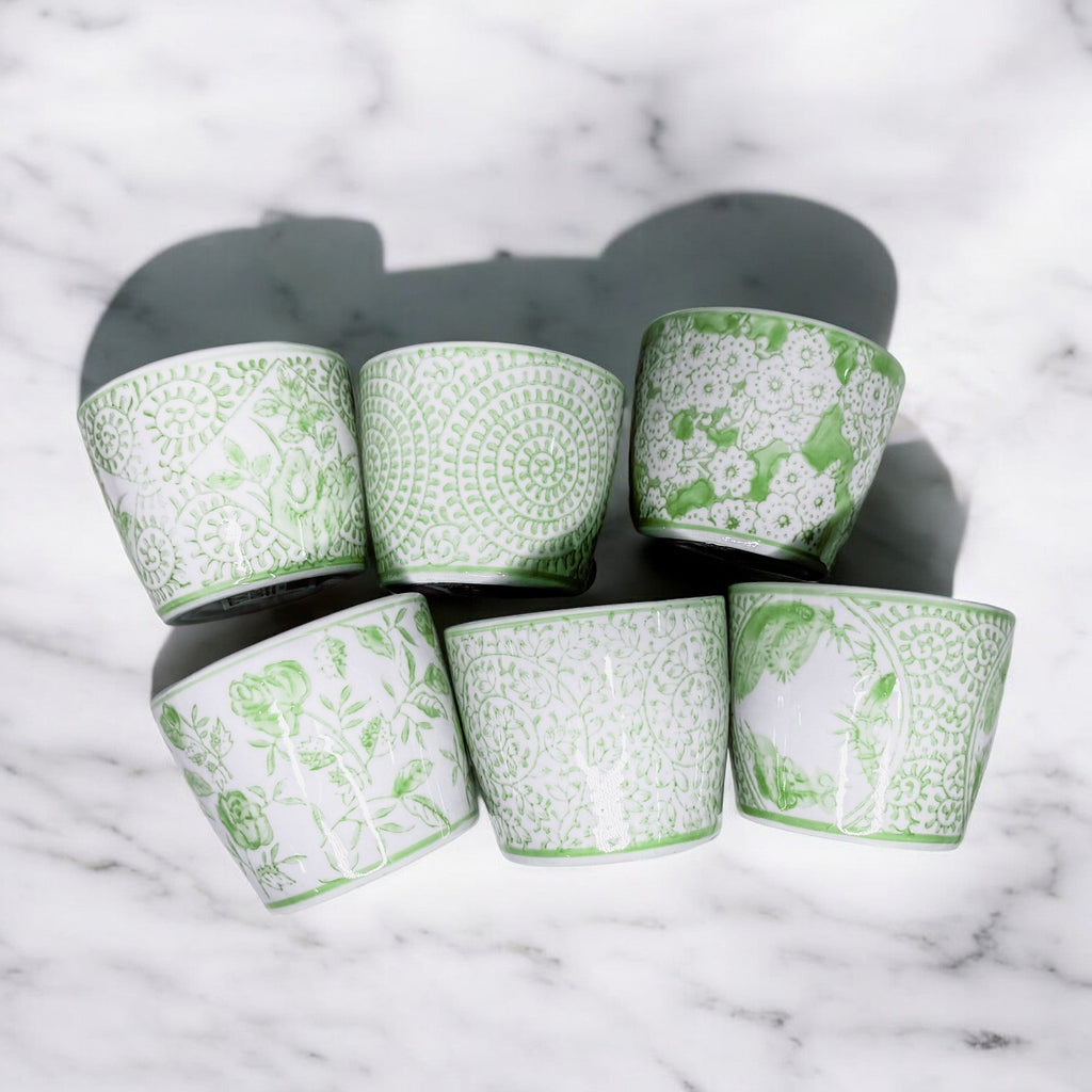 Mini Green Cachepots - Cart2u.ro