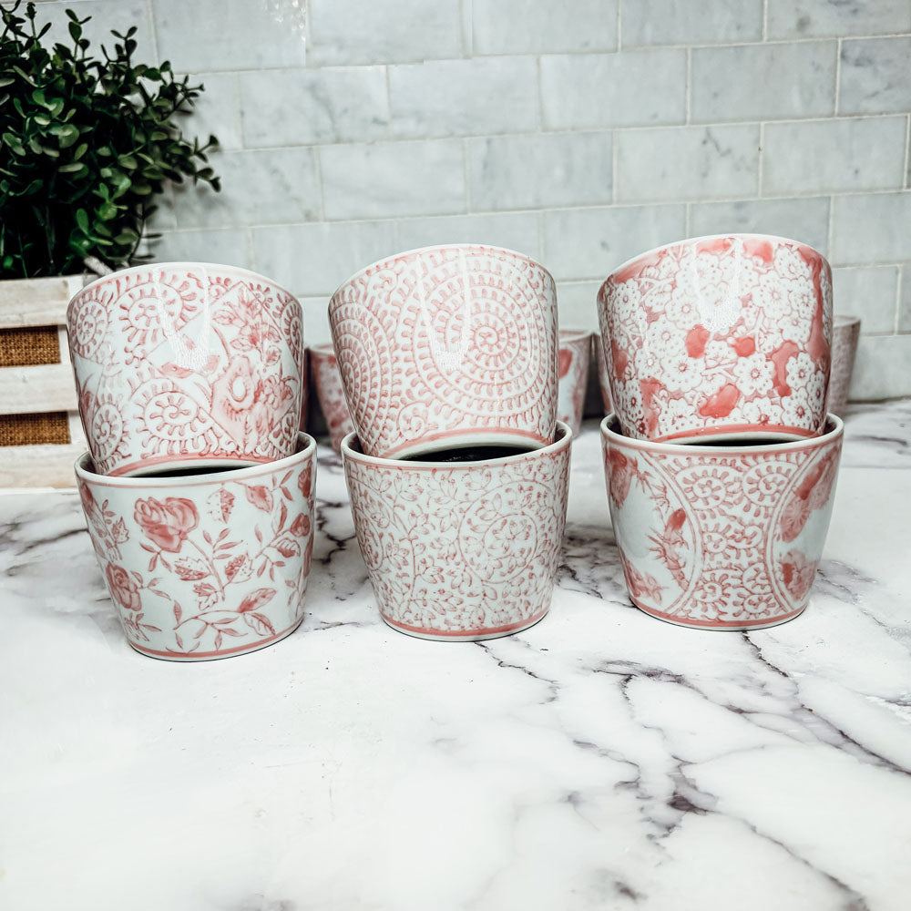 Mini Pink Cachepots - Cart2u.ro