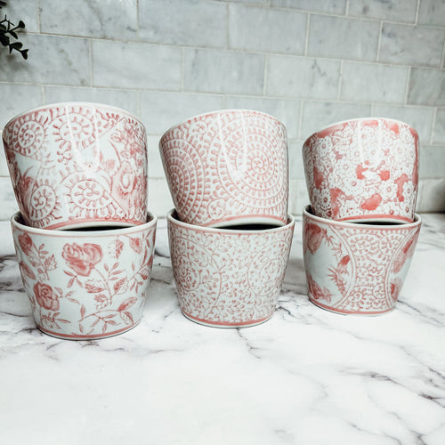 Mini Pink Cachepots - Cart2u.ro
