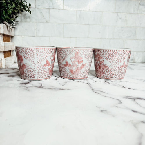 Mini Pink Cachepots - Cart2u.ro
