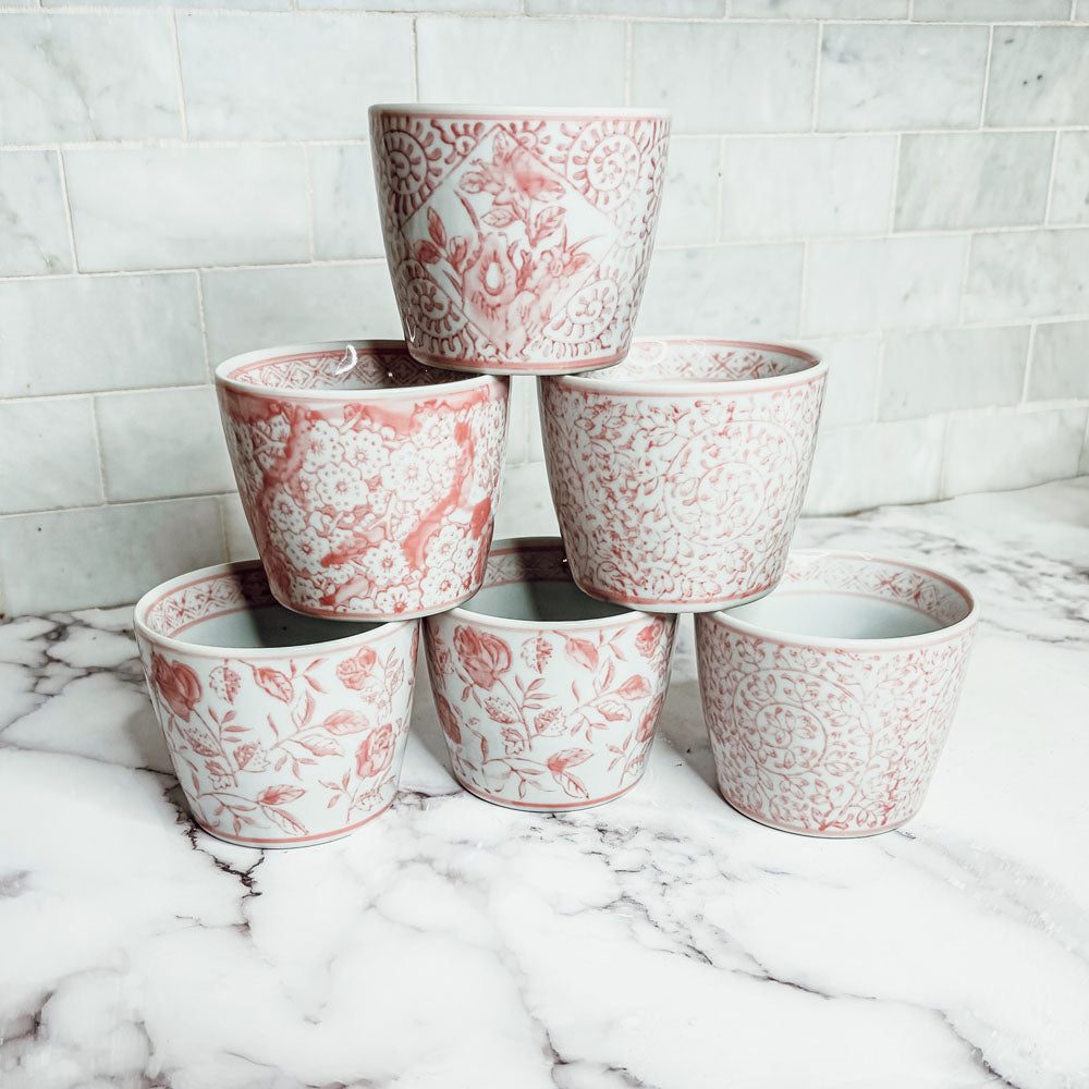 Mini Pink Cachepots - Cart2u.ro