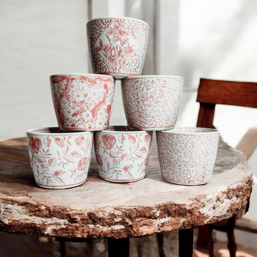 Mini Pink Cachepots - Cart2u.ro