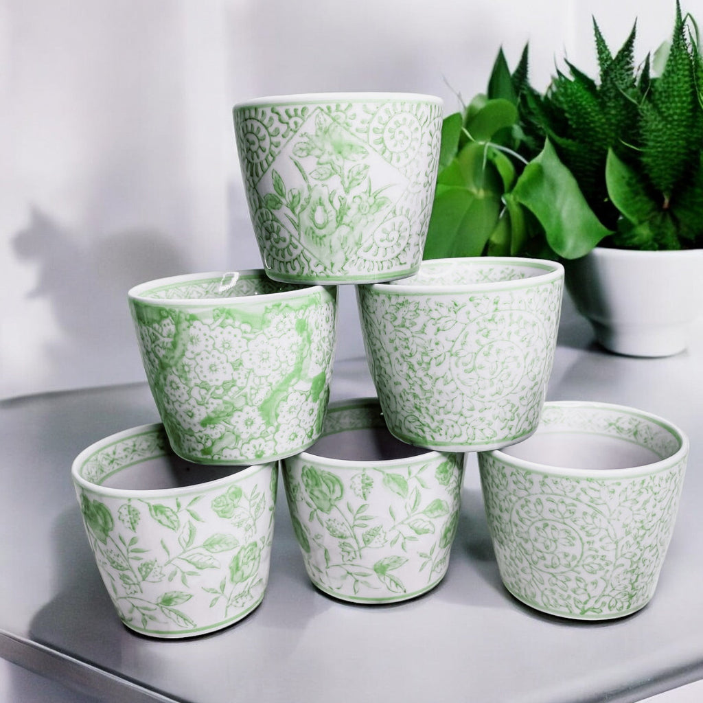 Mini Green Cachepots - Cart2u.ro