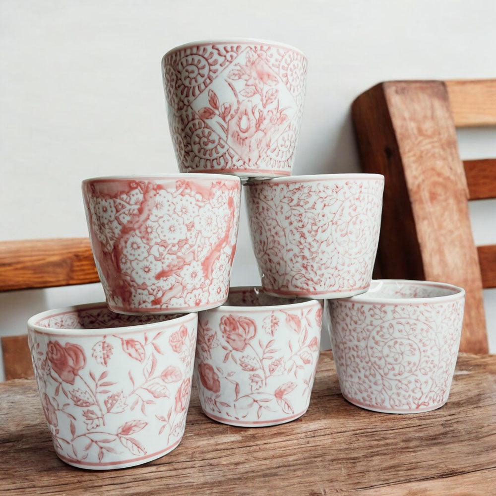 Mini Pink Cachepots - Cart2u.ro