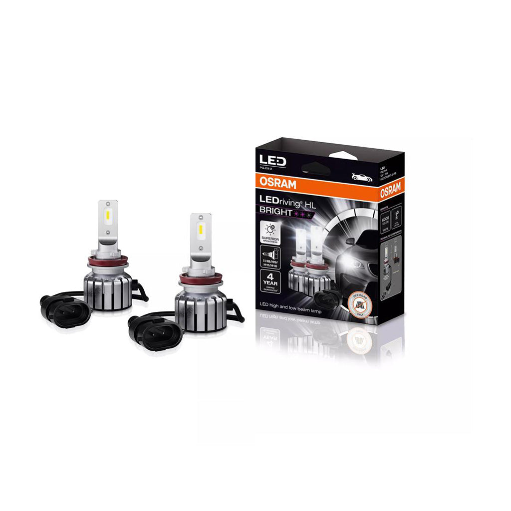 Kit led H8 H9 H11 H16 OSRAM LEDriving HL BRIGHT 6000k 3800 lumeni 38W/set LEDUL.ro