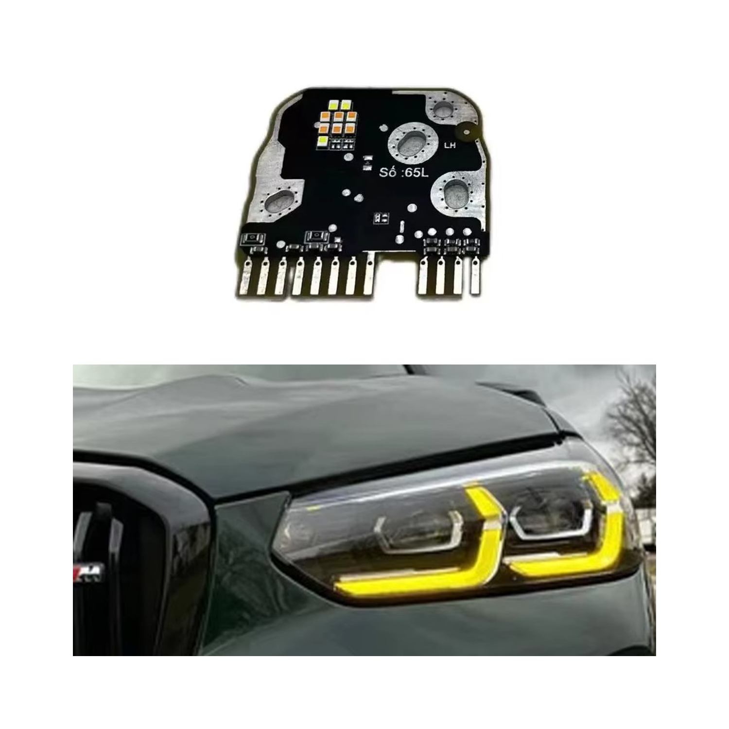 Modul DRL BMW X3 X4 facelift înlocuitor OEM 63115A0E621; 63115A0E622 LEDUL.ro