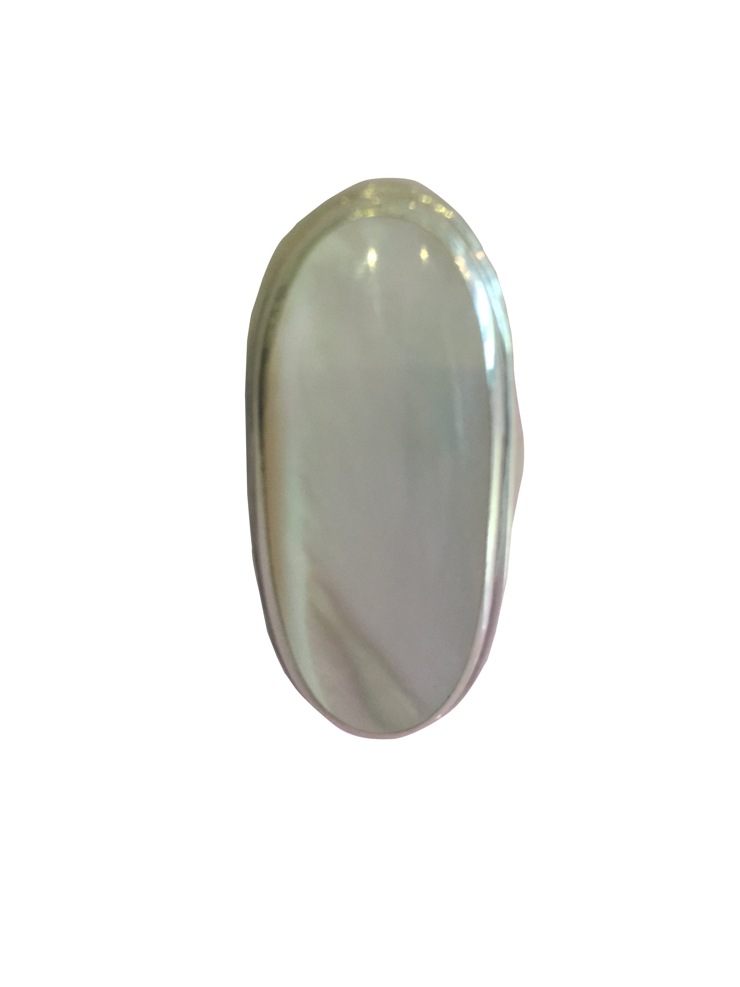 Silver Mother Of Pearl Ring (Oval) - Cart2u.ro