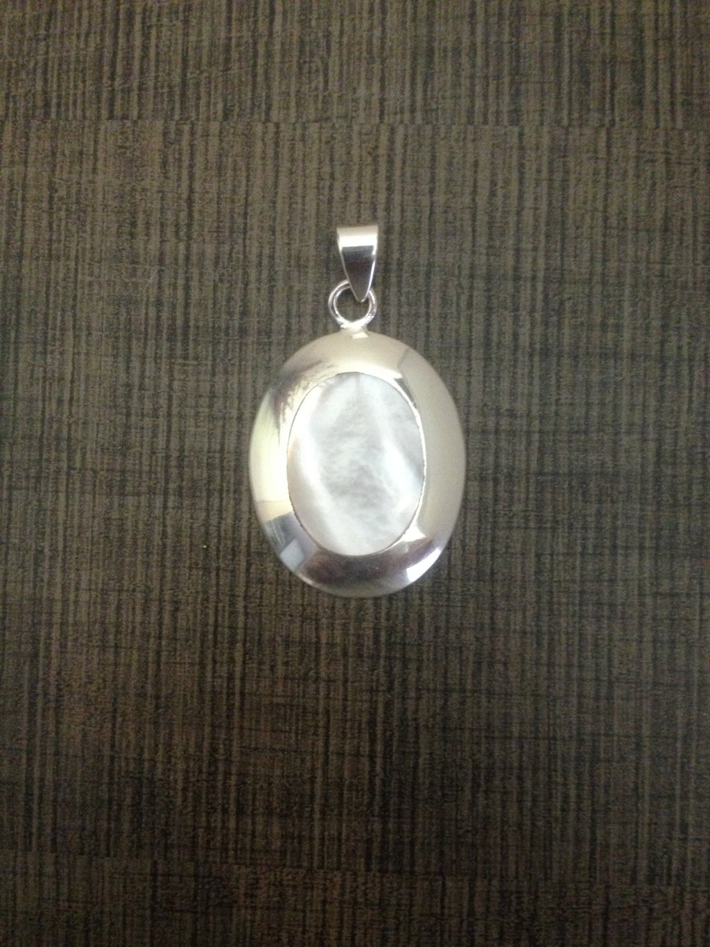 Silver Mother Of Pearl Necklace (Oval) - Cart2u.ro