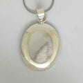 Silver Mother Of Pearl Necklace (Oval) - Cart2u.ro
