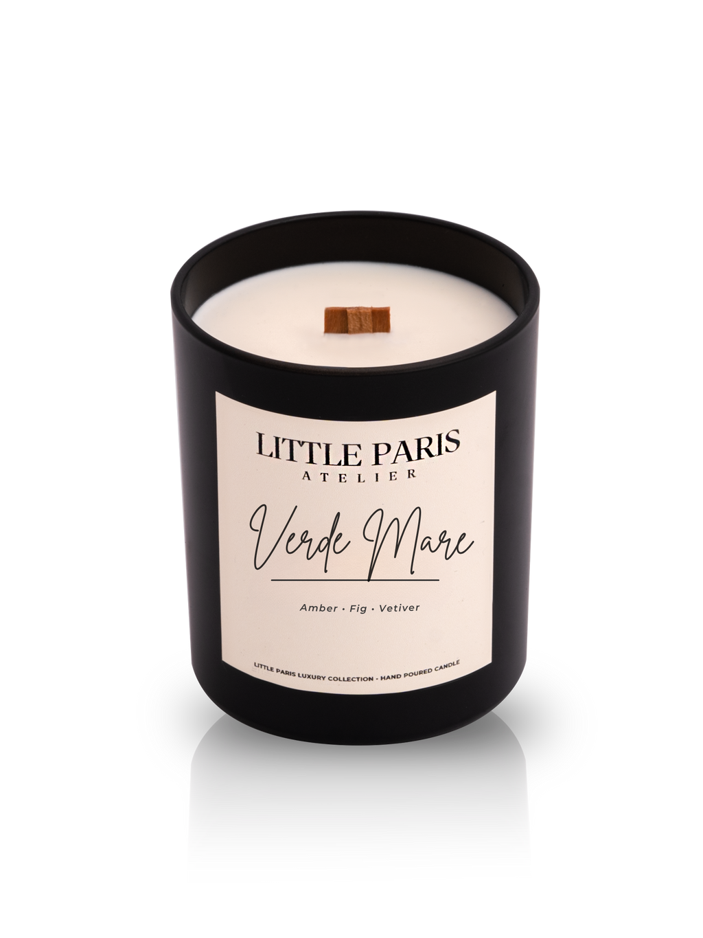Lumânare parfumată Verde Mare - Ambra • Smochine • Vetiver Little Paris Atelier