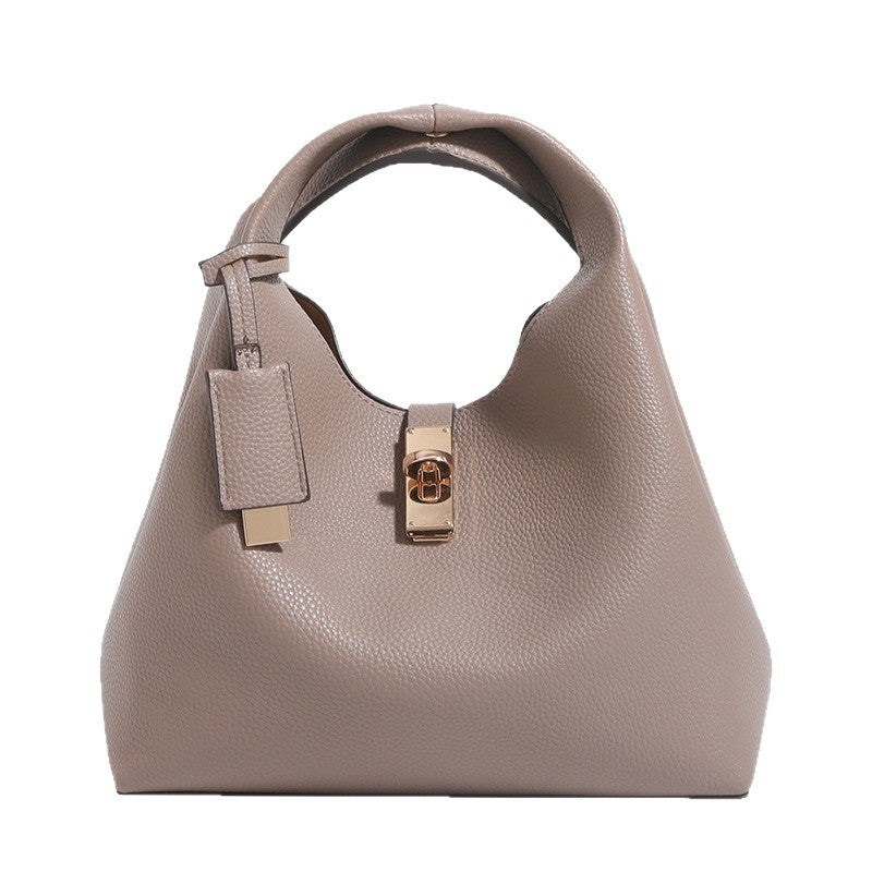 High-End Women's Bag 2026 New Model Simple Handbag Basket Bag Bucket - Cart2u.ro