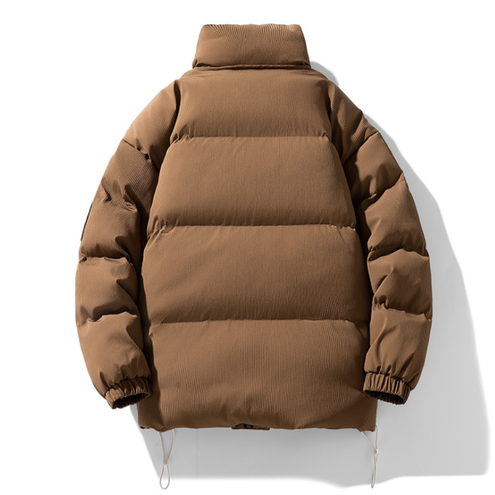 Mens Stand Collar Puffer Jacket - Cart2u.ro