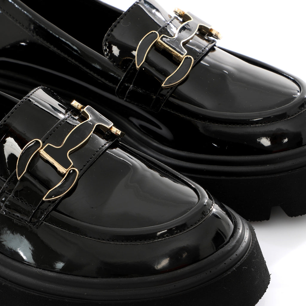 Chunky Loafer Obsidian | Gold Bit FARFA