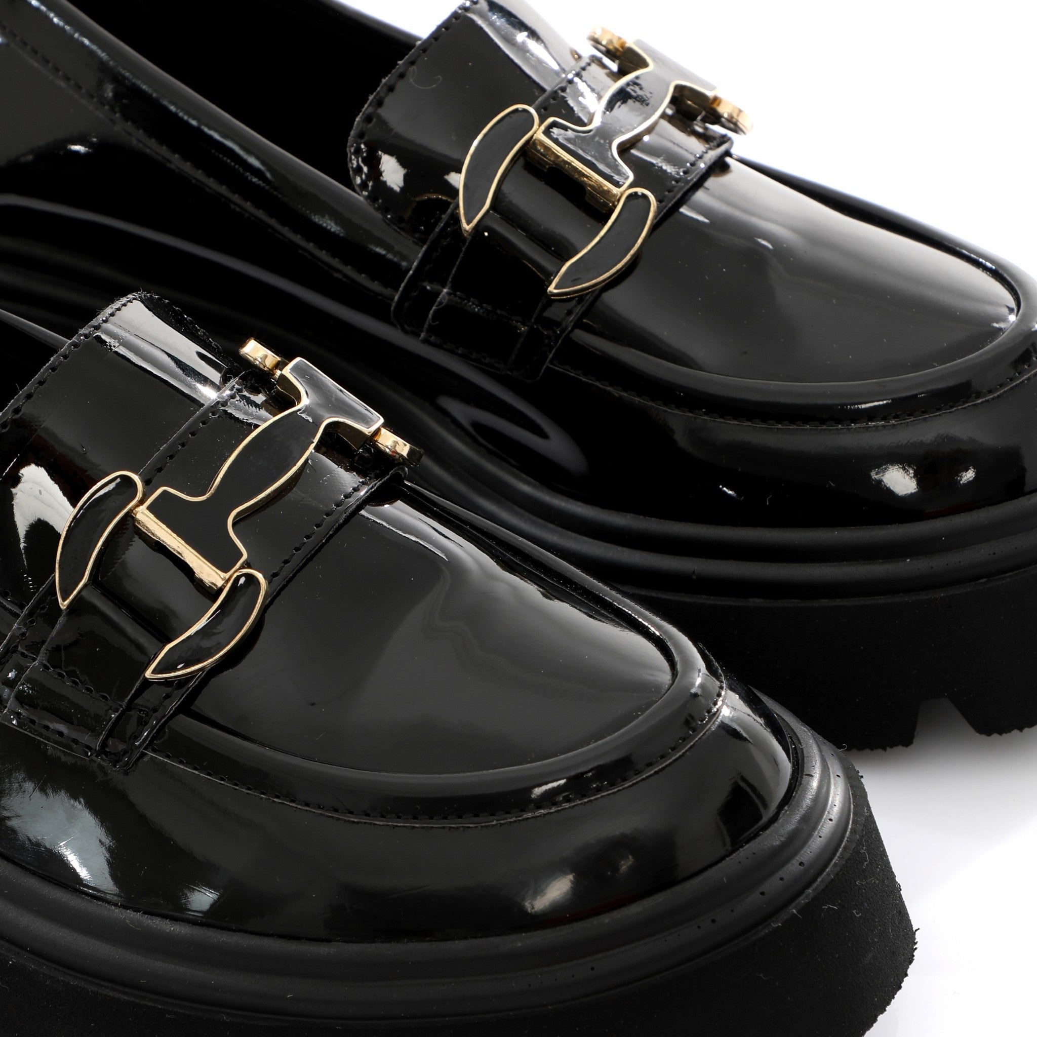 Chunky Loafer Obsidian | Gold Bit FARFA