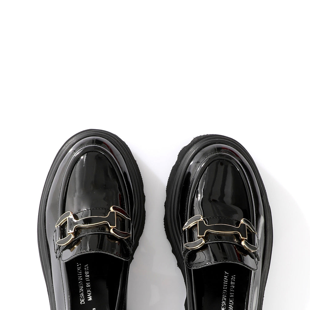 Chunky Loafer Obsidian | Gold Bit FARFA