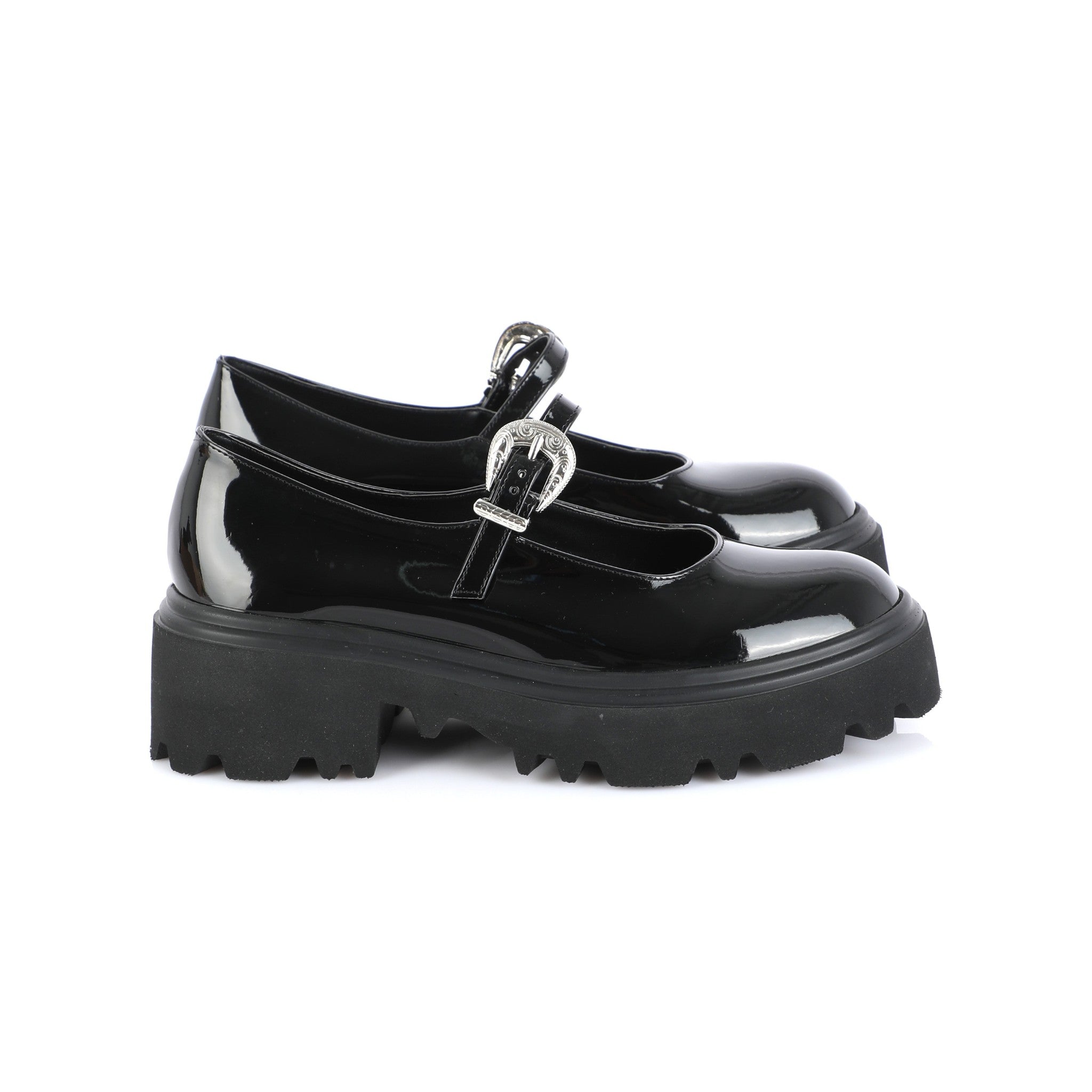 Chunky Mary Jane Obsidian | Western Buckle FARFA
