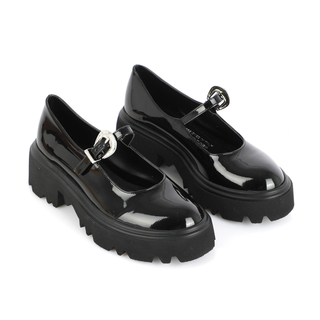 Chunky Mary Jane Obsidian | Western Buckle FARFA
