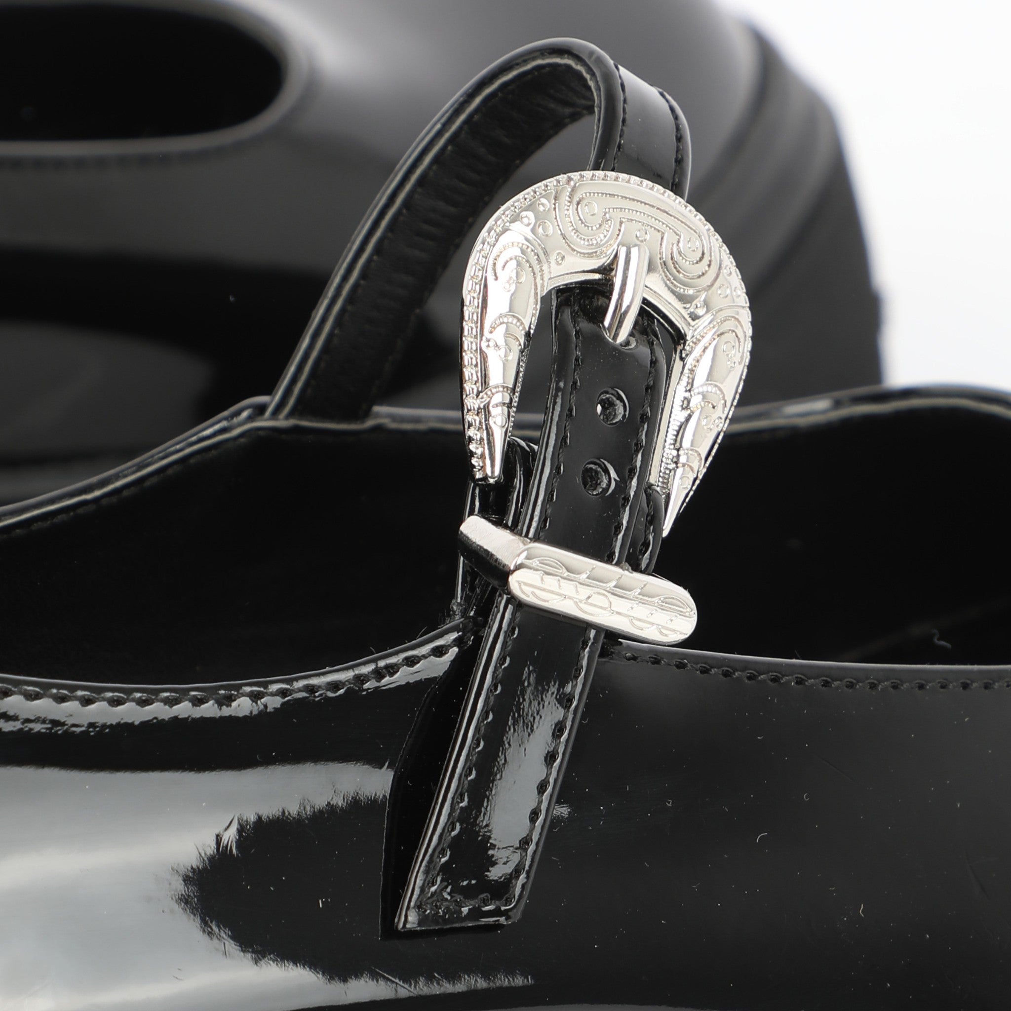 Chunky Mary Jane Obsidian | Western Buckle FARFA
