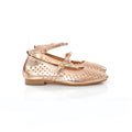 Ballerina Mary Jane Champagne | Perforated Detail FARFA